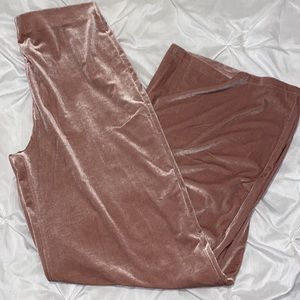 Flare velvet pants | size: M